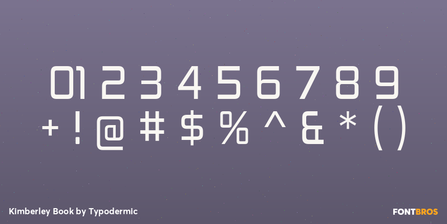 Kimberley Book Font Poster #4