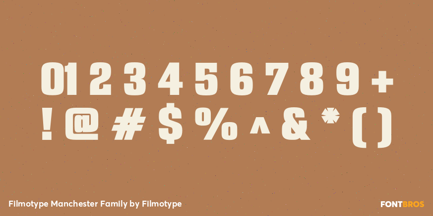 Filmotype Manchester Family Font Poster #4