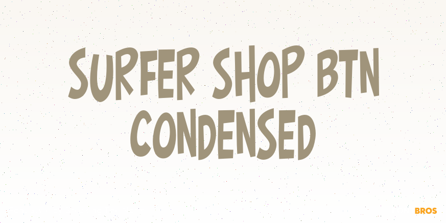 Surfer Shop BTN Condensed Poster