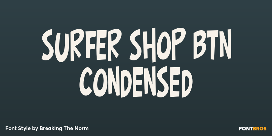 Surfer Shop BTN Condensed Poster