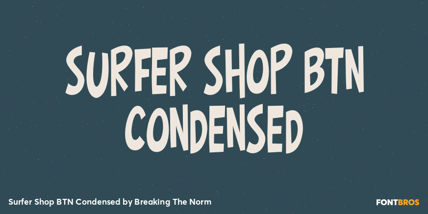 Surfer Shop BTN Condensed Poster