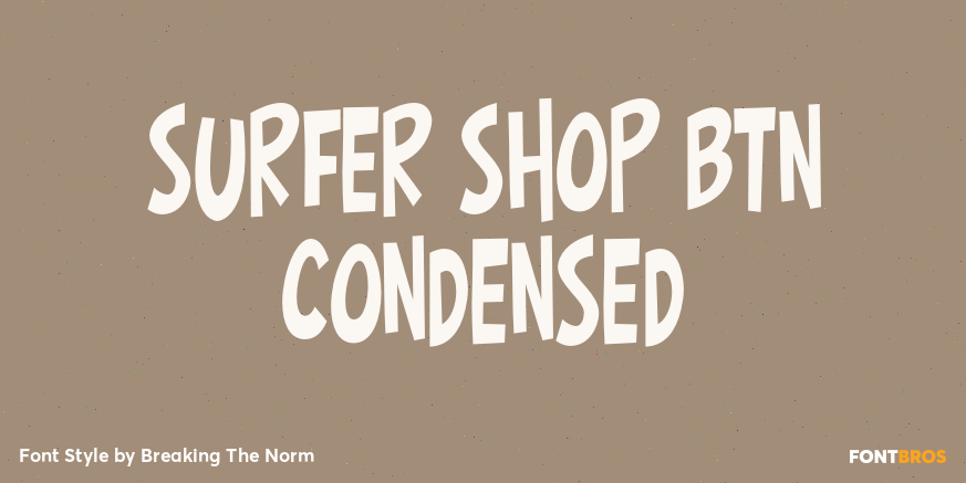 Surfer Shop BTN Condensed Poster