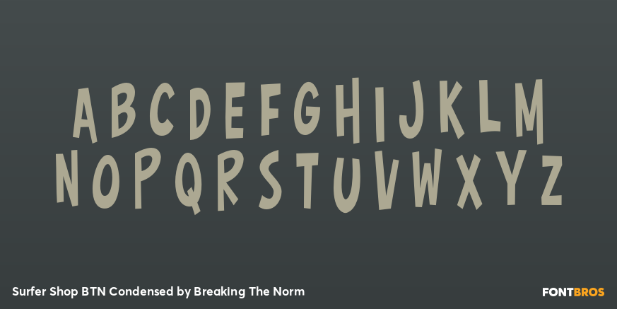 Surfer Shop BTN Condensed Font Poster #2