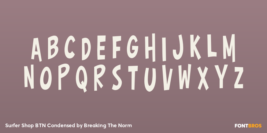 Surfer Shop BTN Condensed Font Poster #3