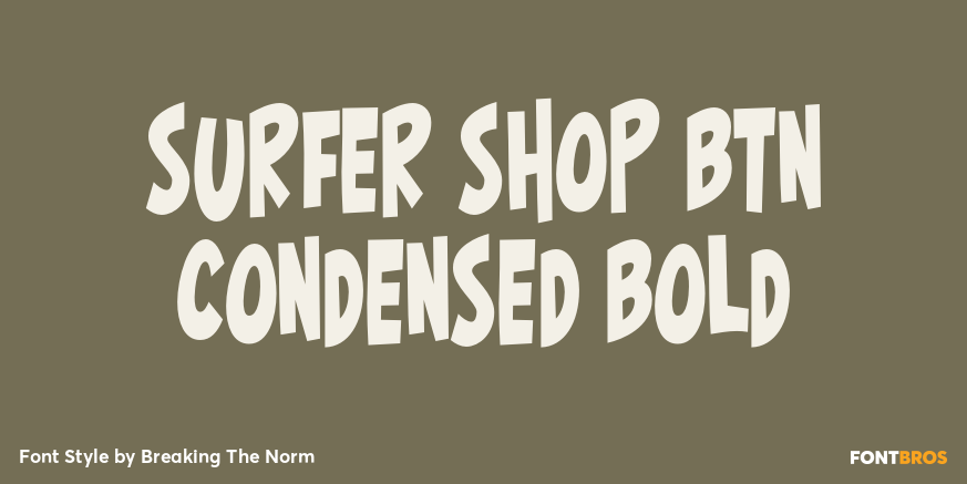 Surfer Shop BTN Condensed Bold Poster