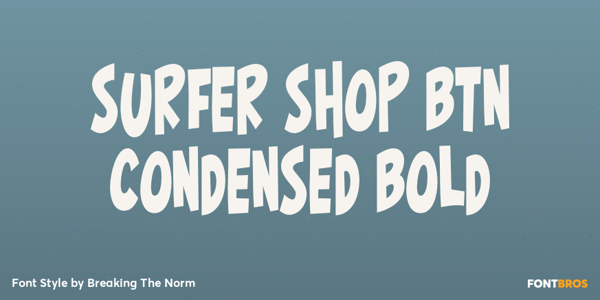 Surfer Shop BTN Condensed Bold Poster