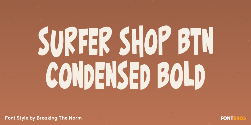 Surfer Shop BTN Condensed Bold Poster