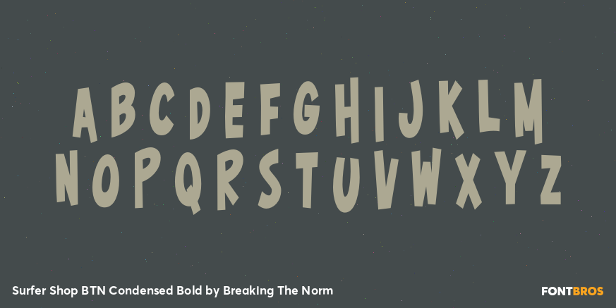 Surfer Shop BTN Condensed Bold Font Poster #1