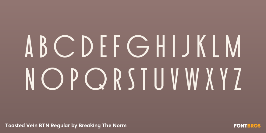 Toasted Vein BTN Regular Font Poster #2