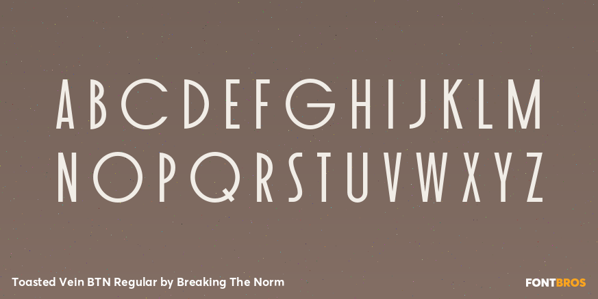 Toasted Vein BTN Regular Font Poster #3