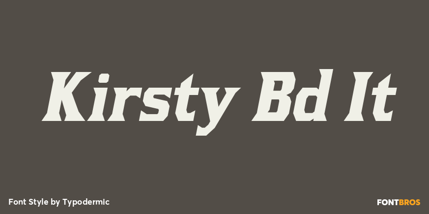 Kirsty Bd It Font Poster #1