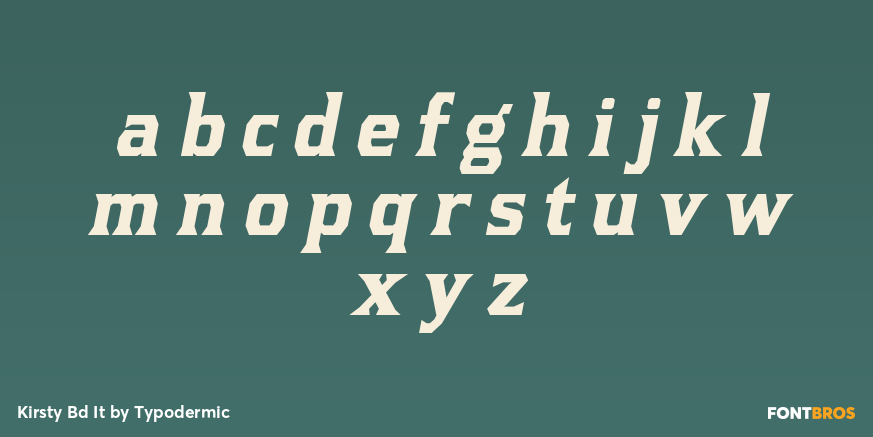 Kirsty Bd It Font Poster #1