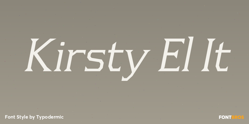 Kirsty El It Font Poster #1