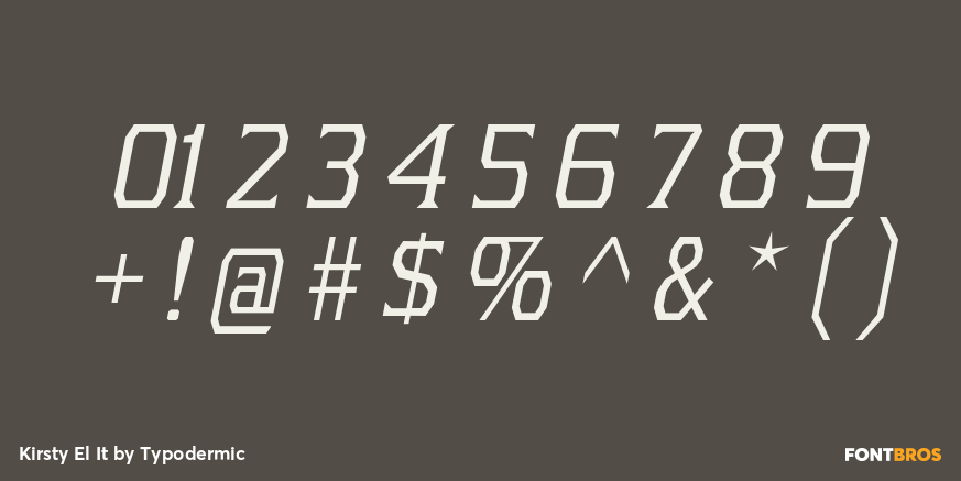 Kirsty El It Font Poster #4