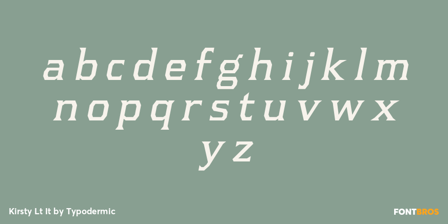 Kirsty Lt It Font Poster #3
