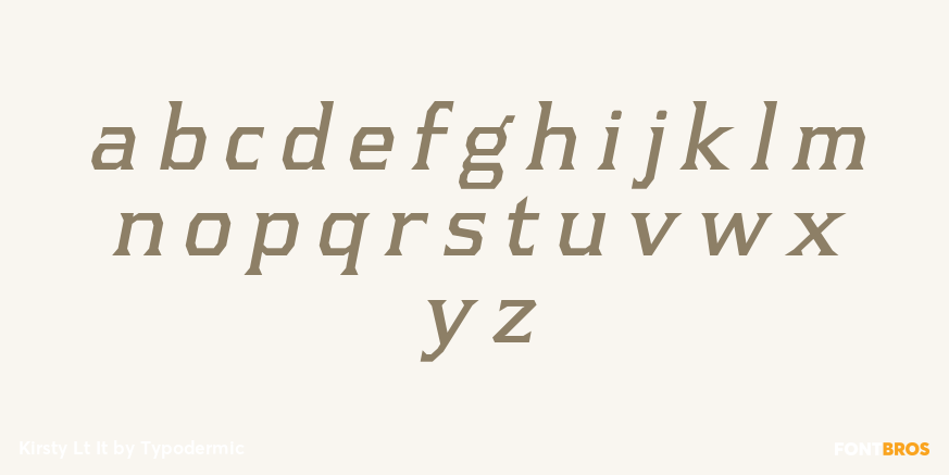 Kirsty Lt It Font Poster #1
