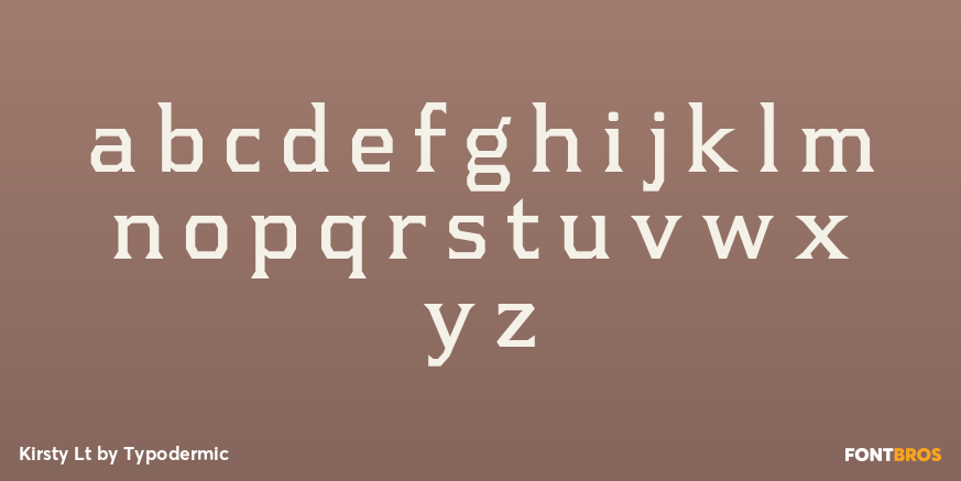 Kirsty Lt Font Poster #3
