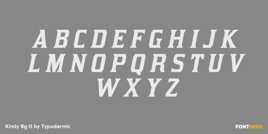 Kirsty Rg It Font Poster #2
