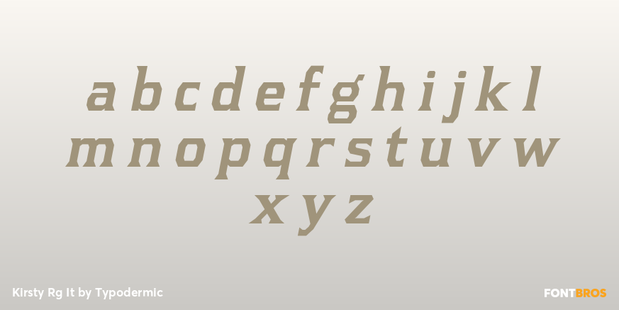 Kirsty Rg It Font Poster #3