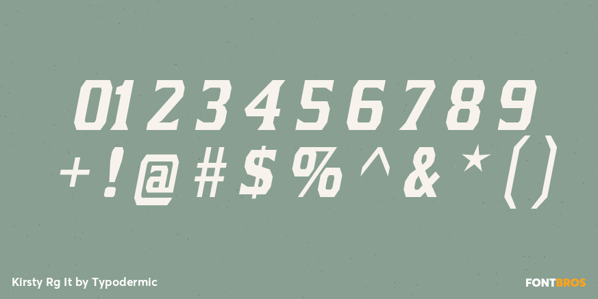 Kirsty Rg It Font Poster #4