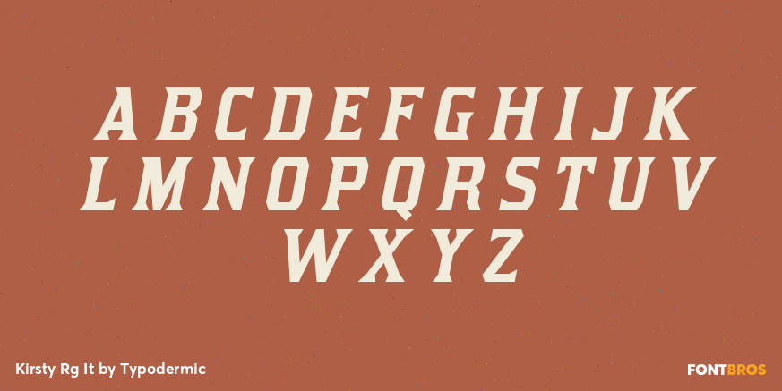 Kirsty Rg It Font Poster #1