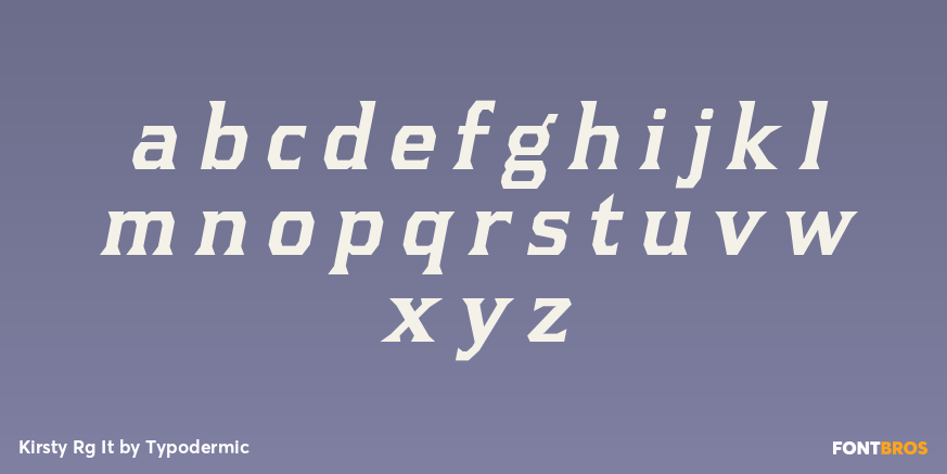Kirsty Rg It Font Poster #1
