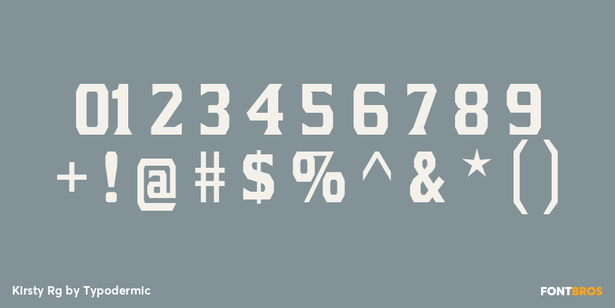Kirsty Rg Font Poster #1