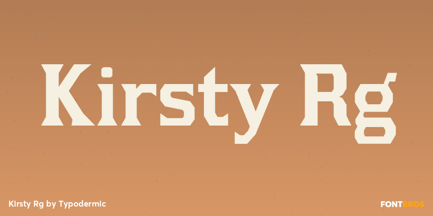 Kirsty Rg Font Poster #1