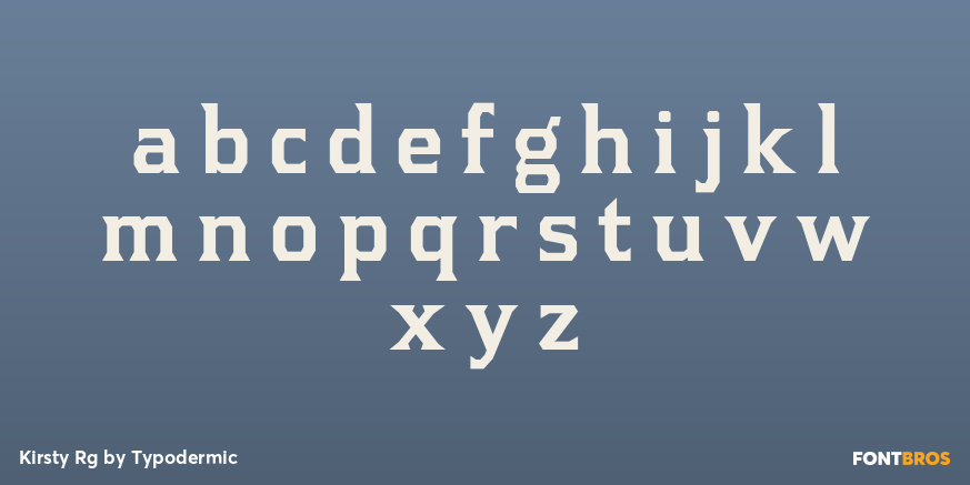 Kirsty Rg Font Poster #1