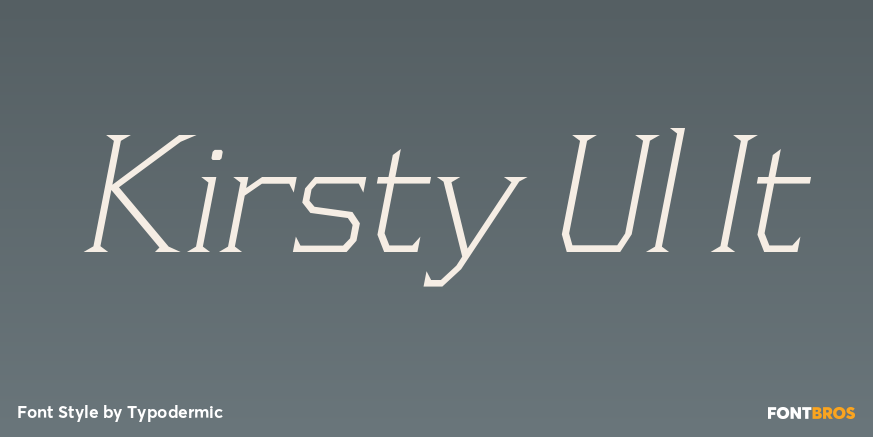 Kirsty Ul It Font Poster #1
