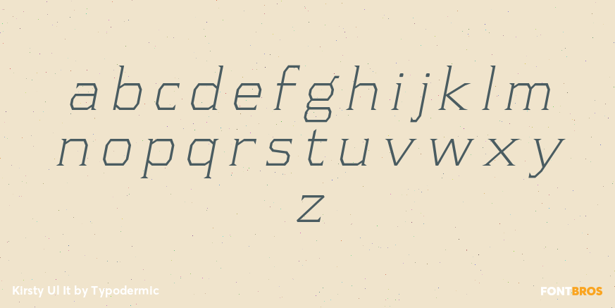 Kirsty Ul It Font Poster #1