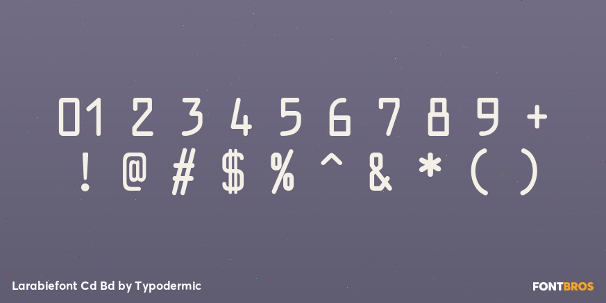 Larabiefont Cd Bd Font Poster #1