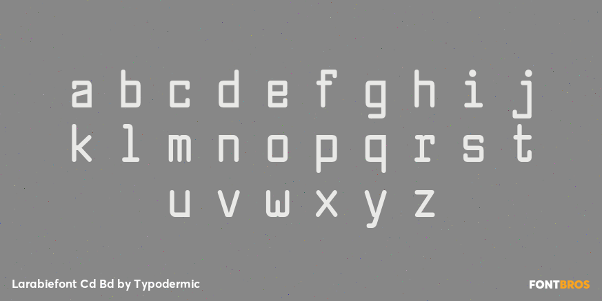 Larabiefont Cd Bd Font Poster #3