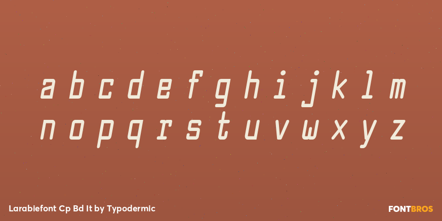 Larabiefont Cp Bd It Font Poster #3