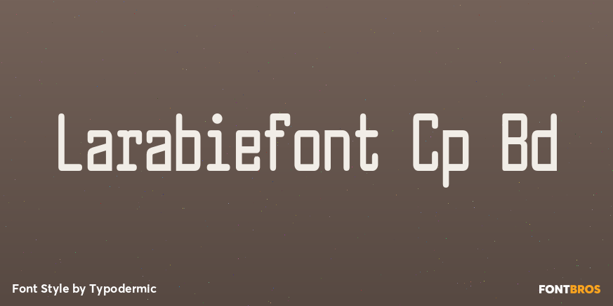 Larabiefont Cp Bd Font Poster #1