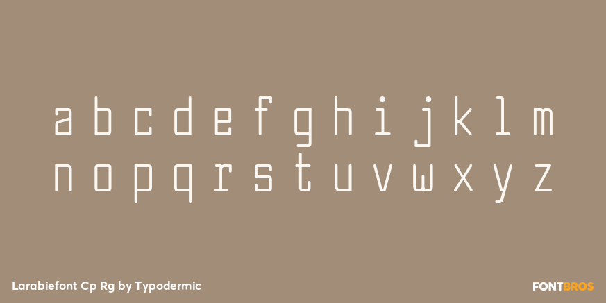Larabiefont Cp Rg Font Poster #3