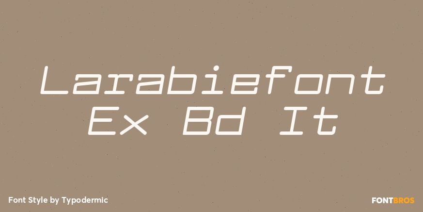 Larabiefont Ex Bd It Font Poster #1
