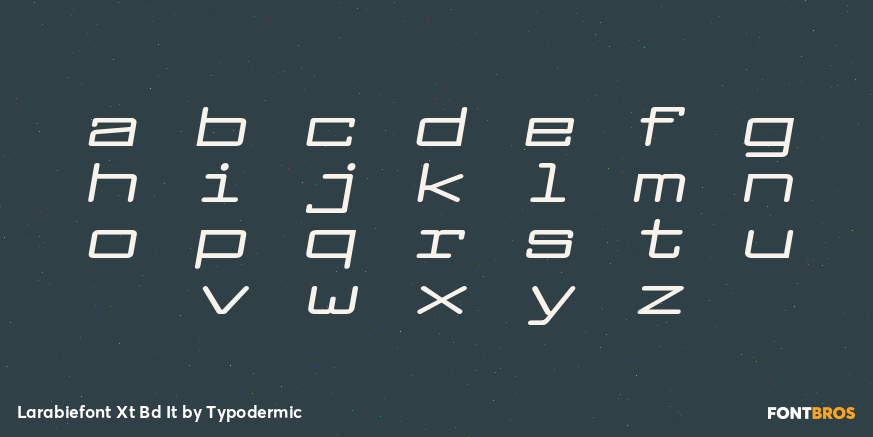 Larabiefont Xt Bd It Font Poster #1