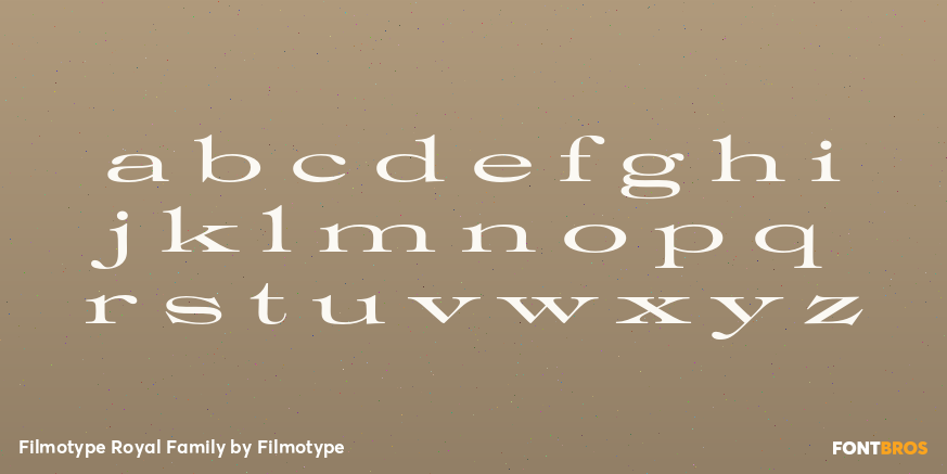 Filmotype Royal Family Font Poster #3