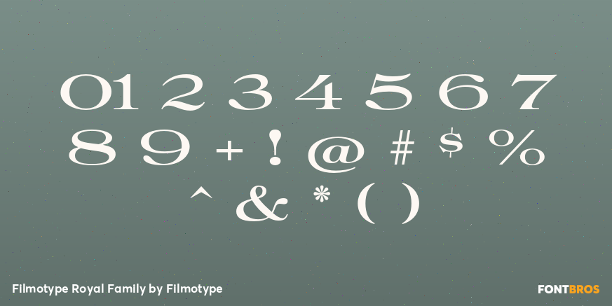 Filmotype Royal Family Font Poster #4