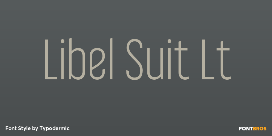 Libel Suit Lt Font Poster #1