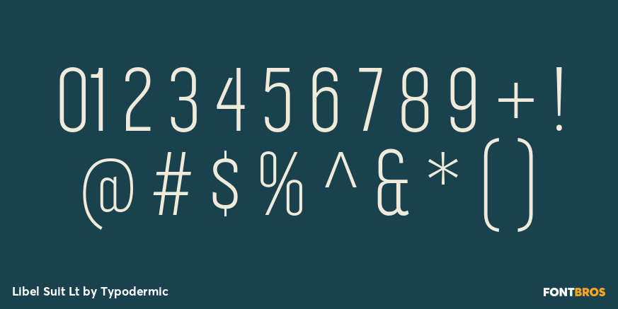 Libel Suit Lt Font Poster #1