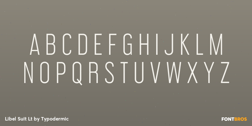 Libel Suit Lt Font Poster #1