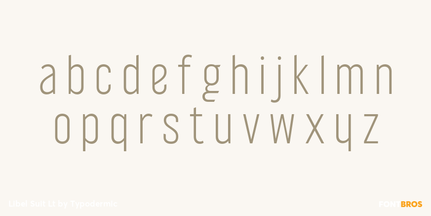 Libel Suit Lt Font Poster #1