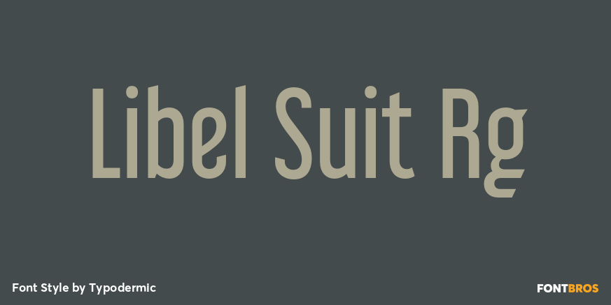 Libel Suit Rg Font Poster #1