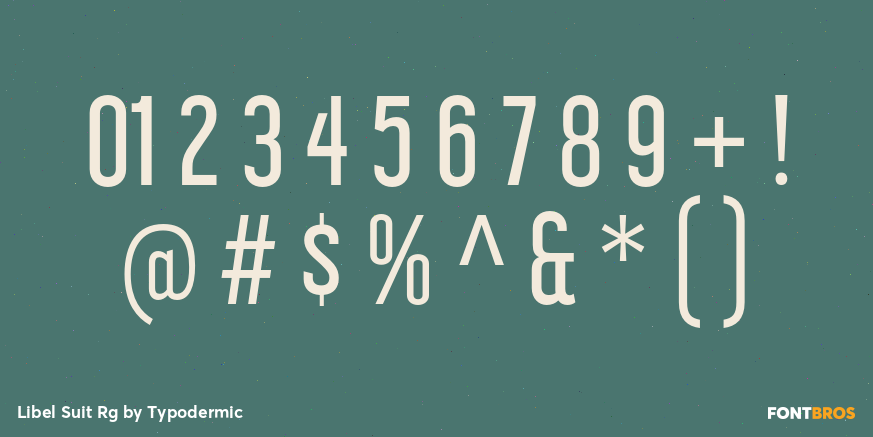 Libel Suit Rg Font Poster #1