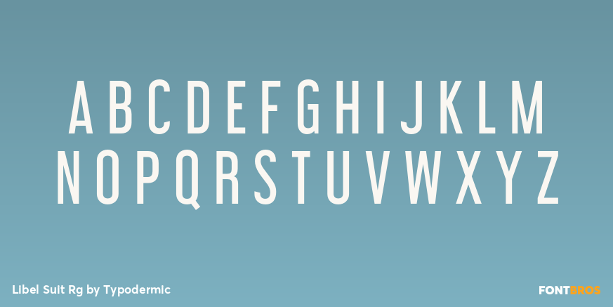 Libel Suit Rg Font Poster #1