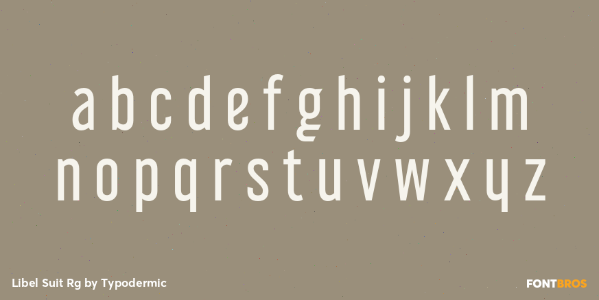Libel Suit Rg Font Poster #1
