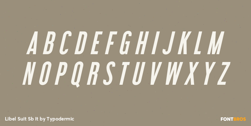 Libel Suit Sb It Font Poster #2