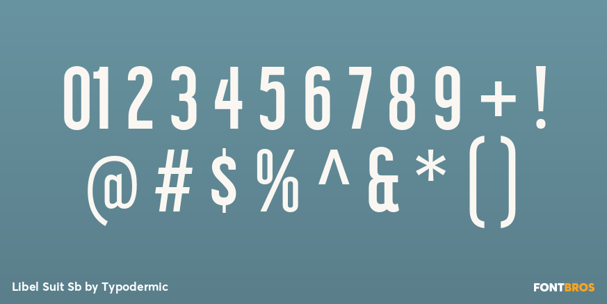 Libel Suit Sb Font Poster #1